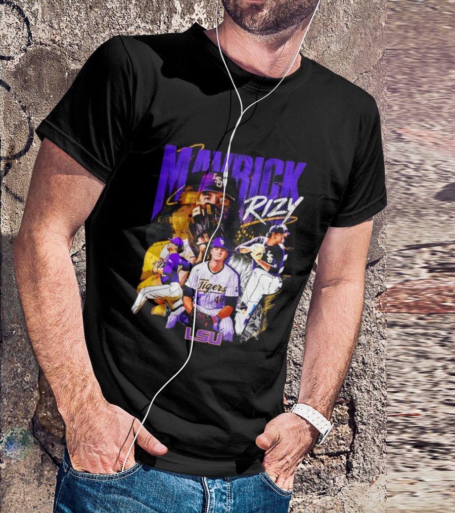 LSU Tigers Mavrick Rizy Baseball Collection T-Shirt