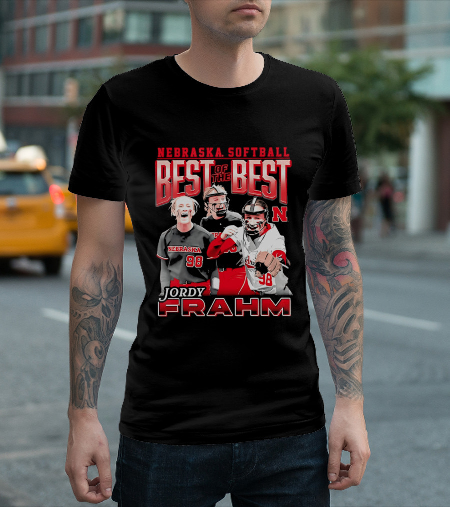 Nebraska Softball Best Of The Best Jordy Frahm 98 T-Shirt
