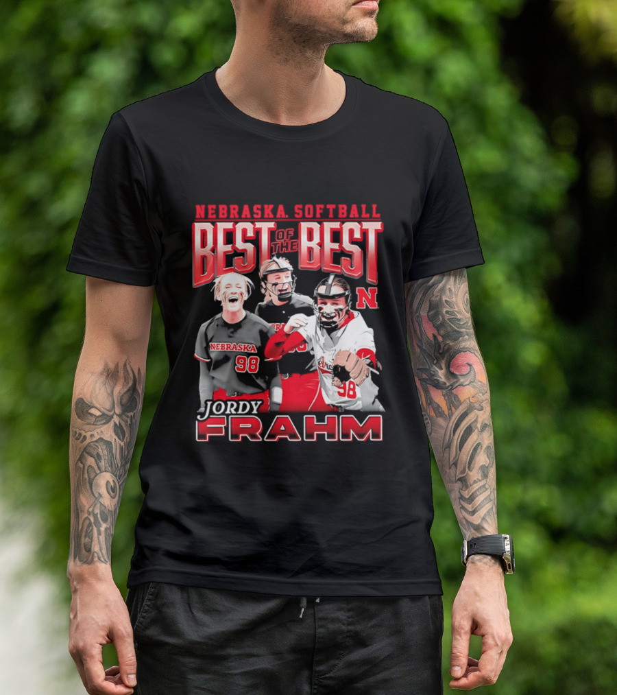 Nebraska Softball Best Of The Best Jordy Frahm 98 T-Shirt