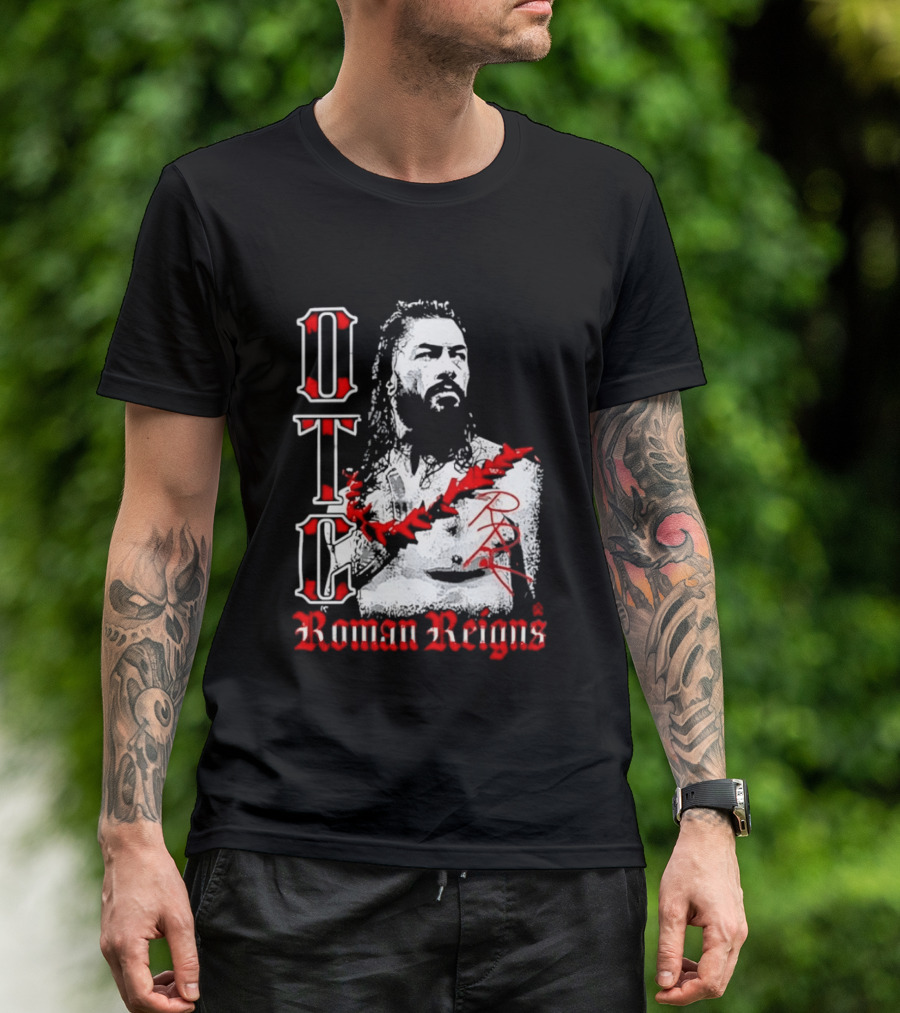 OTC Roman Reigns Wrestling Iconic Athlete T-Shirt