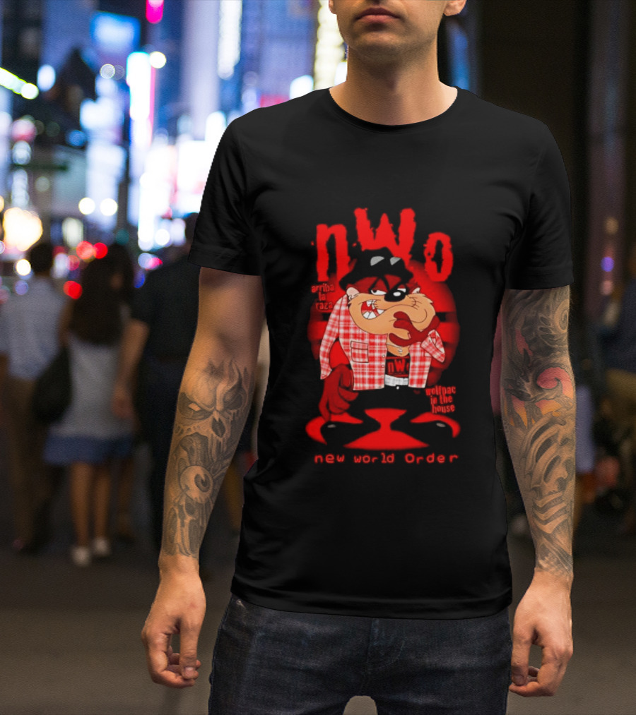 NWo Wolfpac Taz Tasmanian Devil New World Order Arriba La Raza T-Shirt