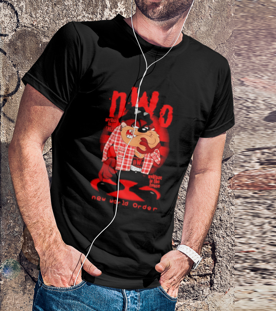 NWo Wolfpac Taz Tasmanian Devil New World Order Arriba La Raza T-Shirt