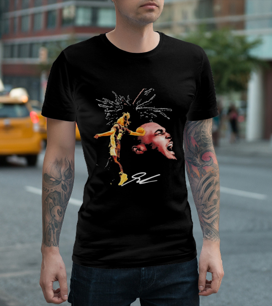 Stephon Castle San Antonio Spurs Basketball Dynamic Player Action And Iconic Expression T-Shirt