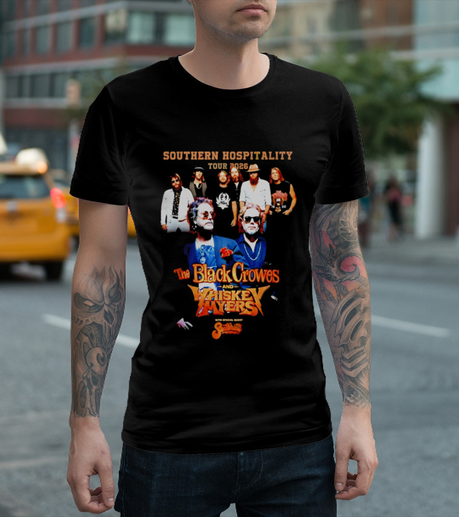 Southern Hospitality Tour 2026 The Black Crowes Whiskey Myers T-Shirt