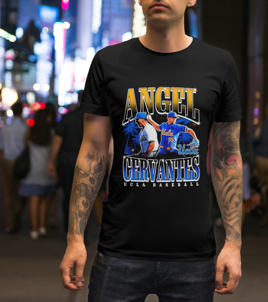 Ucla Baseball Angel Cervantes Player T-Shirt