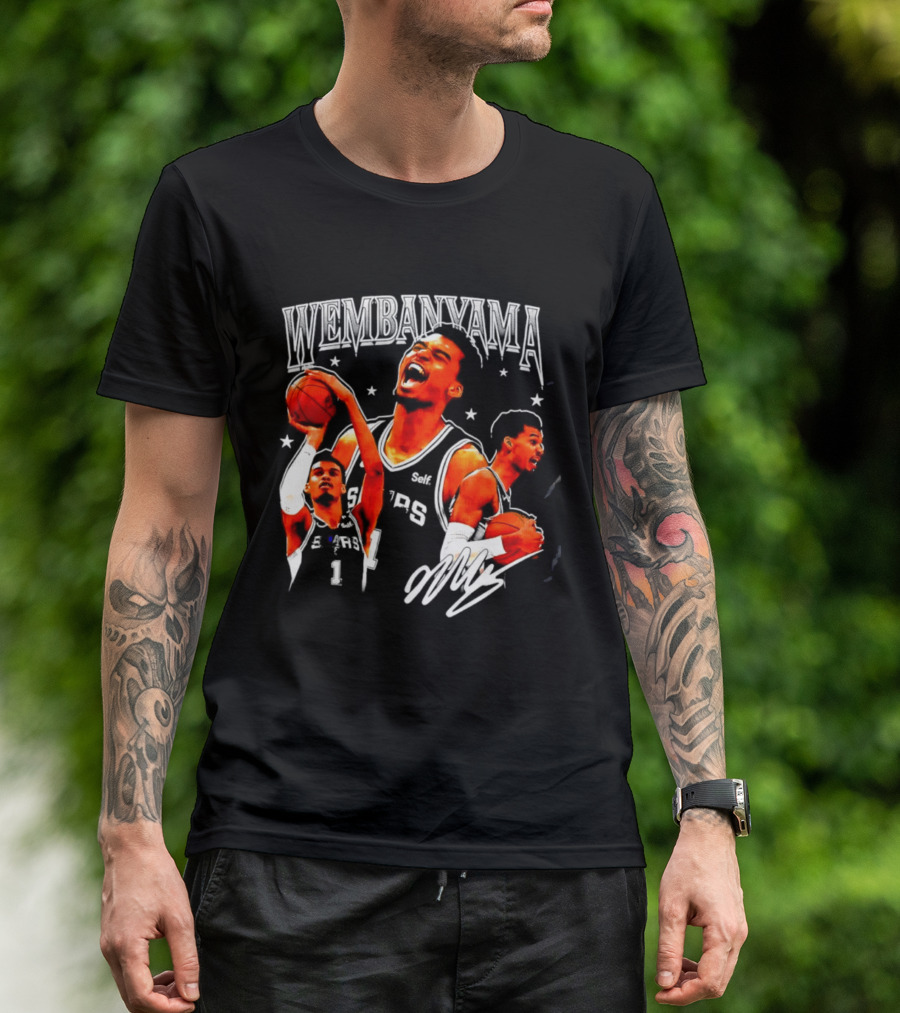Victor Wembanyama San Antonio Spurs NBA Stars Basketball T-Shirt