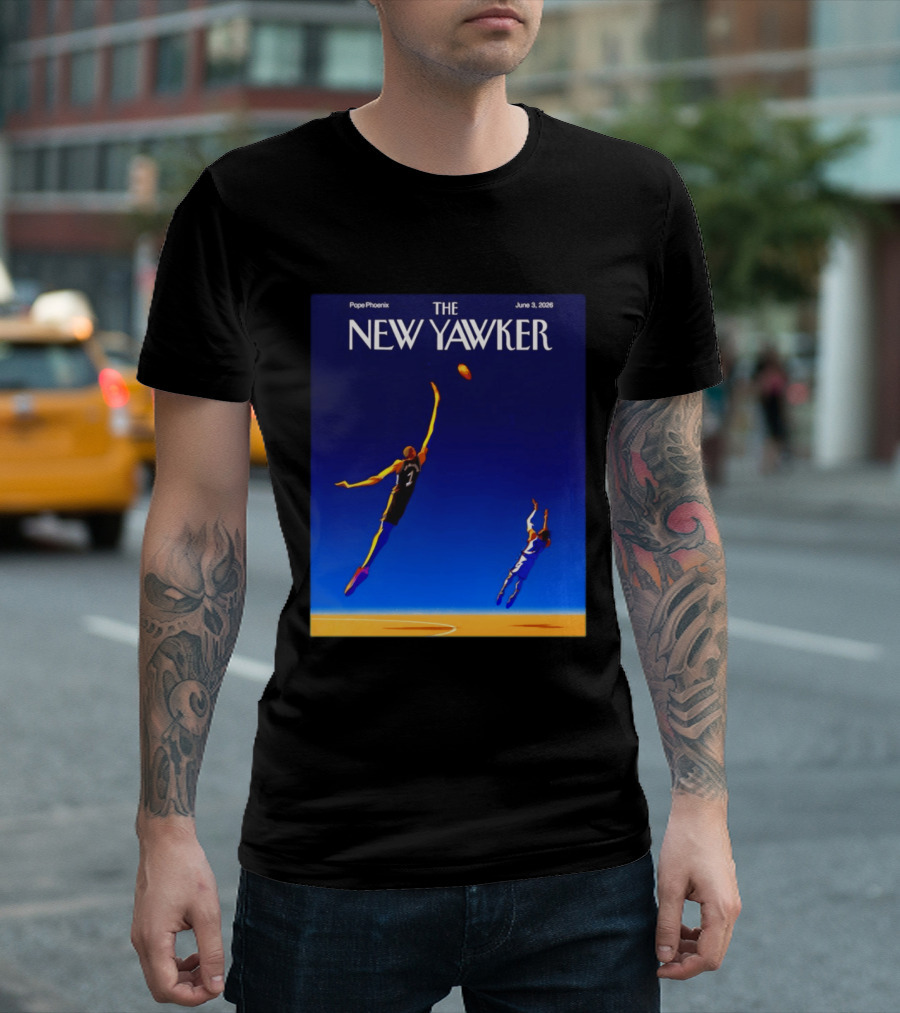 The New Yawker June 3 2026 Basketball Cover Pope Phoenix T-Shirt