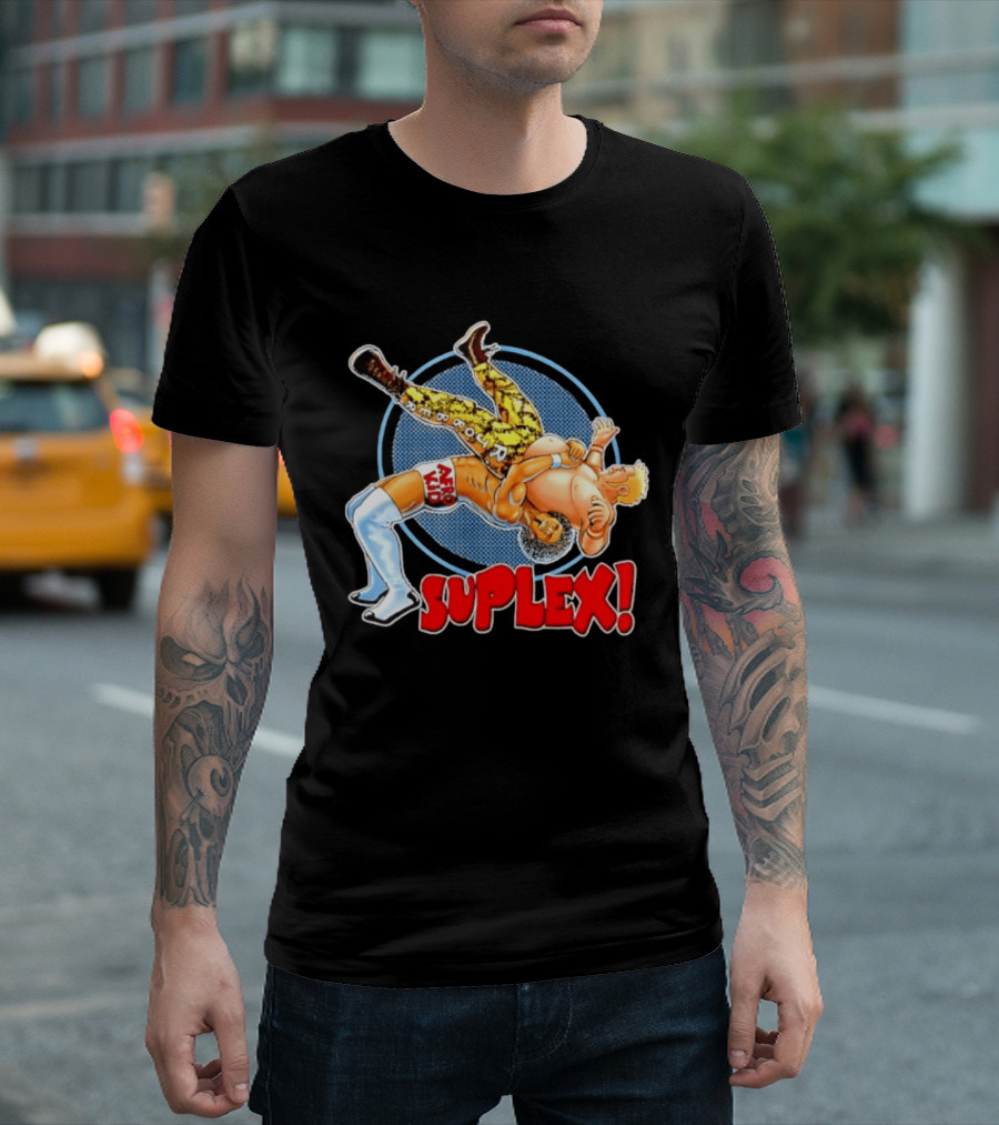 Afro Kid Wrestling Suplex Move T-Shirt