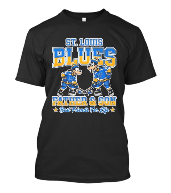 St. Louis Blues Disney Goofy Father & Son Best Friends For Life T-Shirt