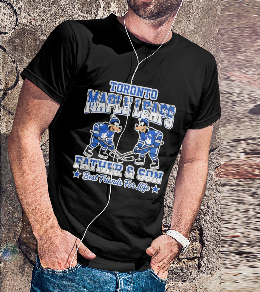 Toronto Maple Leafs Goofy Father And Son Best Friends For Life T-Shirt