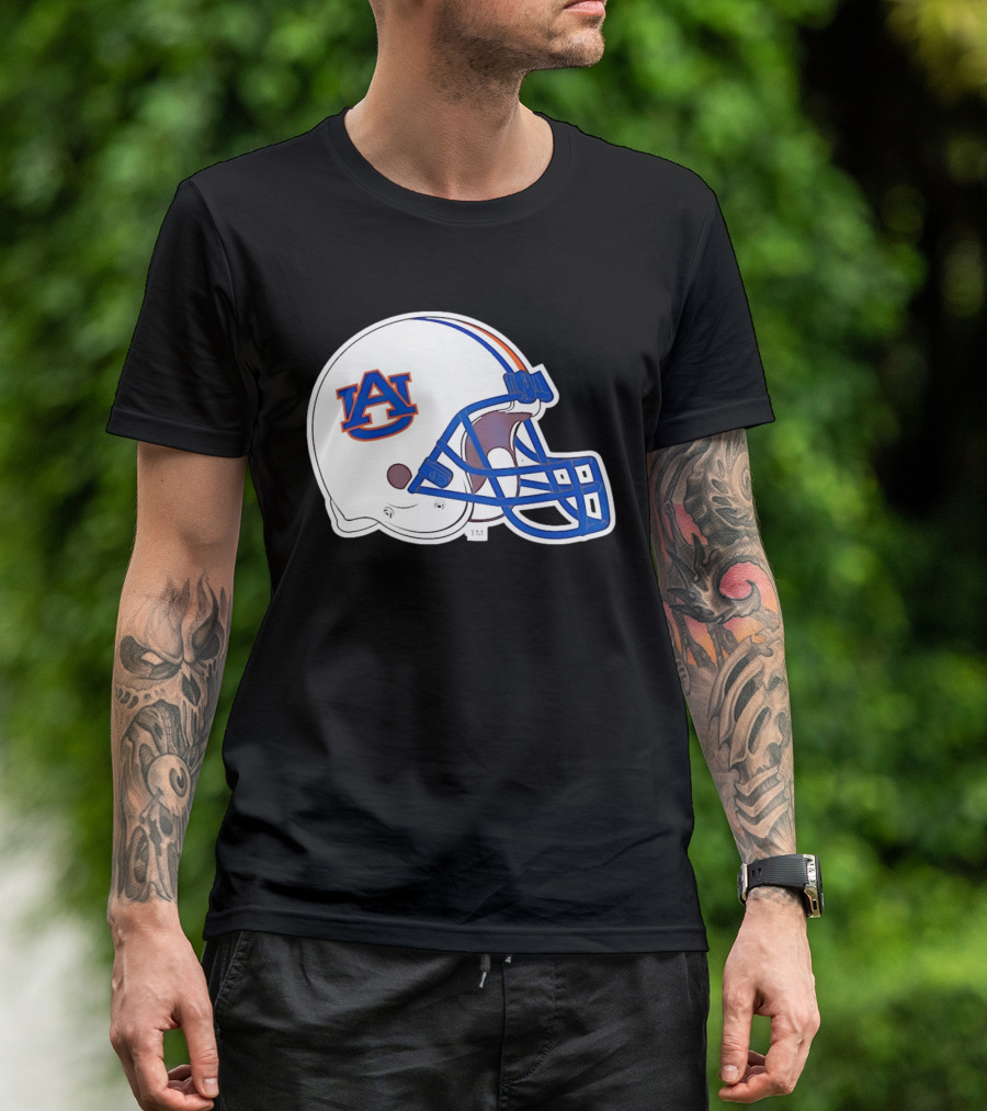 Auburn Tigers Football Helmet AU T-Shirt