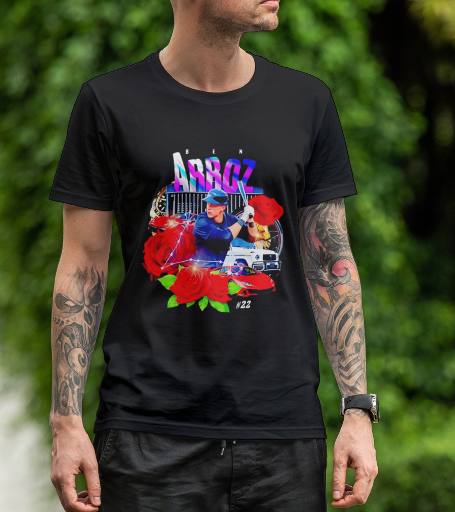 Ben Arroz New York Yankees Aaron Judge MLB 22 Luxury Sports Supercar Rose T-Shirt