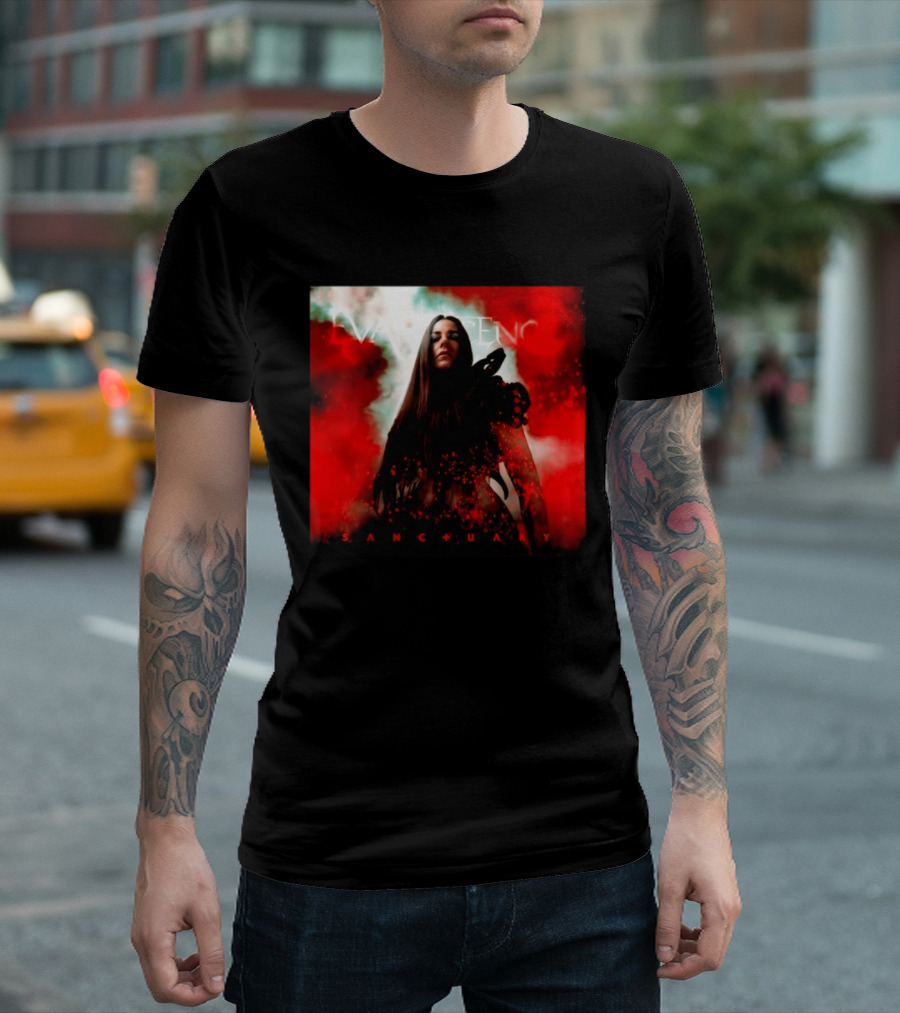 Evanescence Sanctuary Red Atmospheric Album Cover T-Shirt