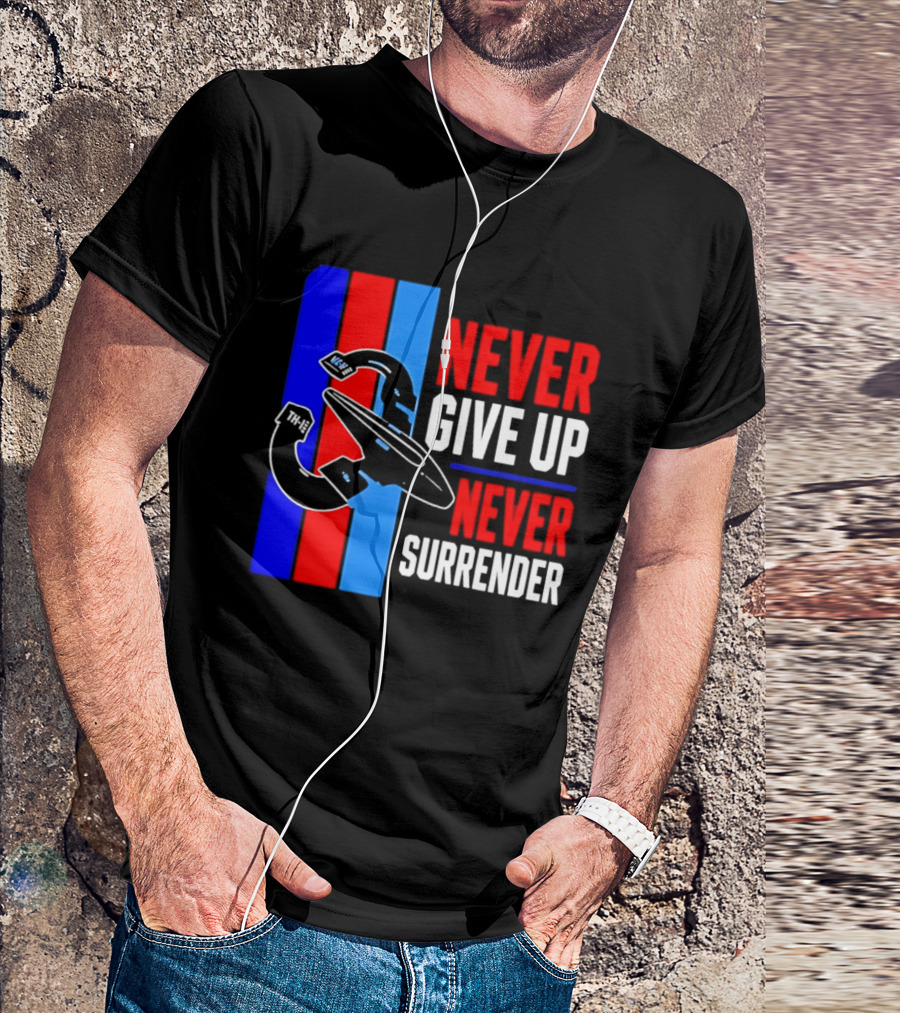 Galaxy Quest Never Give Up Never Surrender NSEA Protector Starship T-Shirt