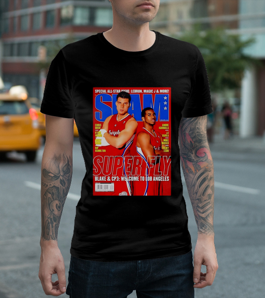 SLAM Magazine Super Fly Blake Griffin Chris Paul Welcome To Lob Angeles T-Shirt