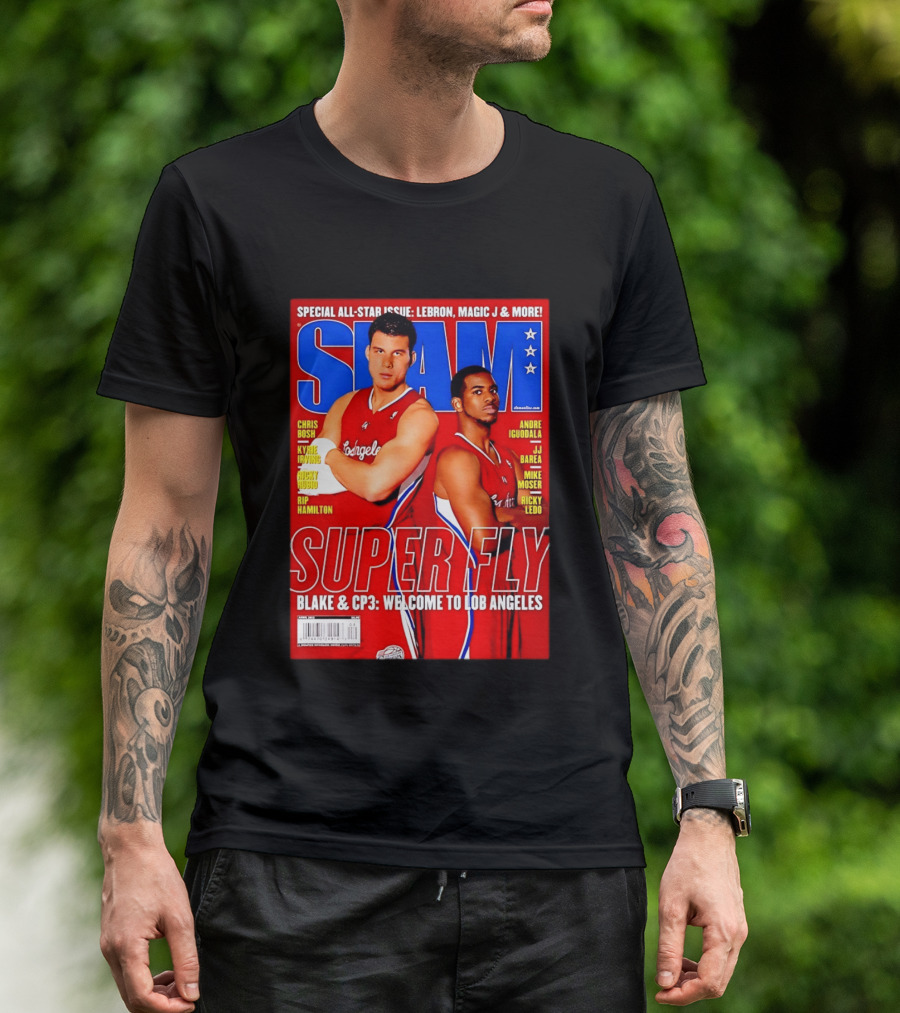 SLAM Magazine Super Fly Blake Griffin Chris Paul Welcome To Lob Angeles T-Shirt