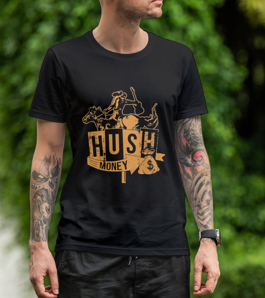 Hush Money Cowboy Horse Dollar Sign Bag T-Shirt