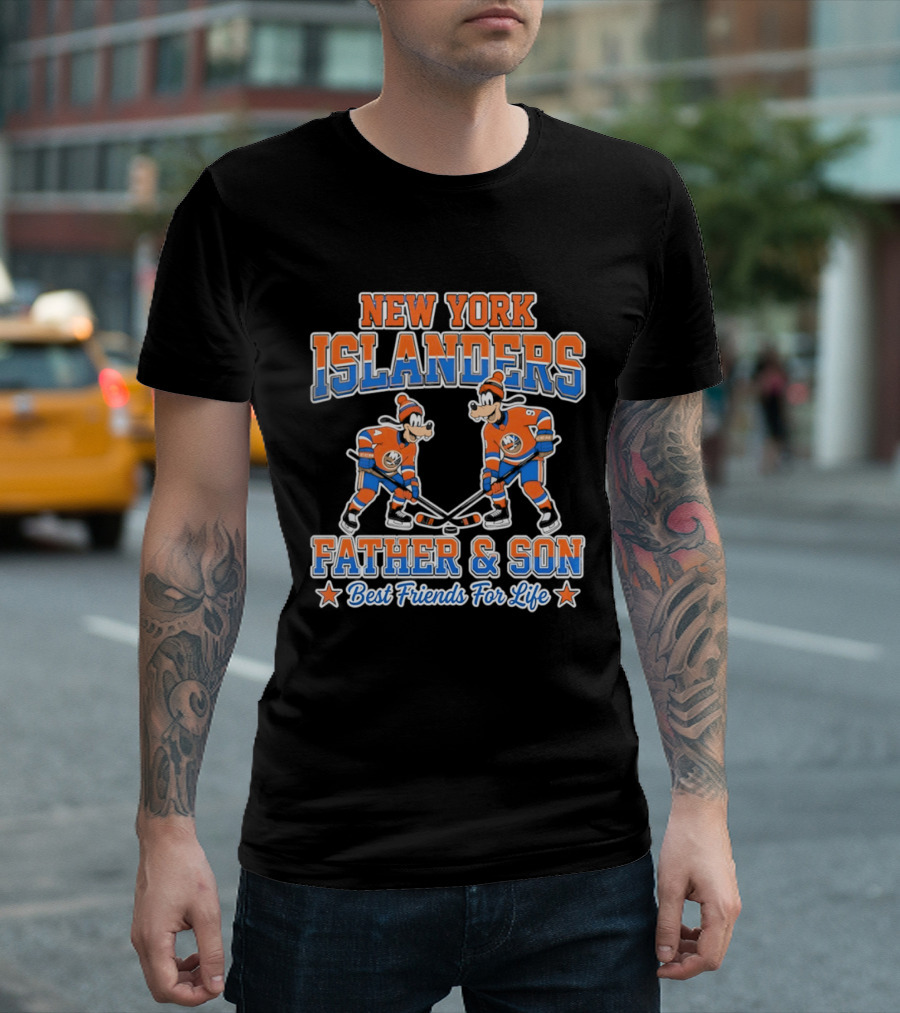 New York Islanders Goofy Father Son Best Friends For Life T-Shirt