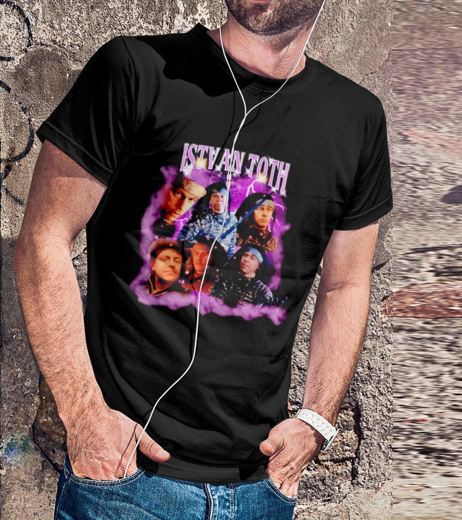 ISTVAN TOTH Lightning Expressions And Artistic Mood Collage T-Shirt