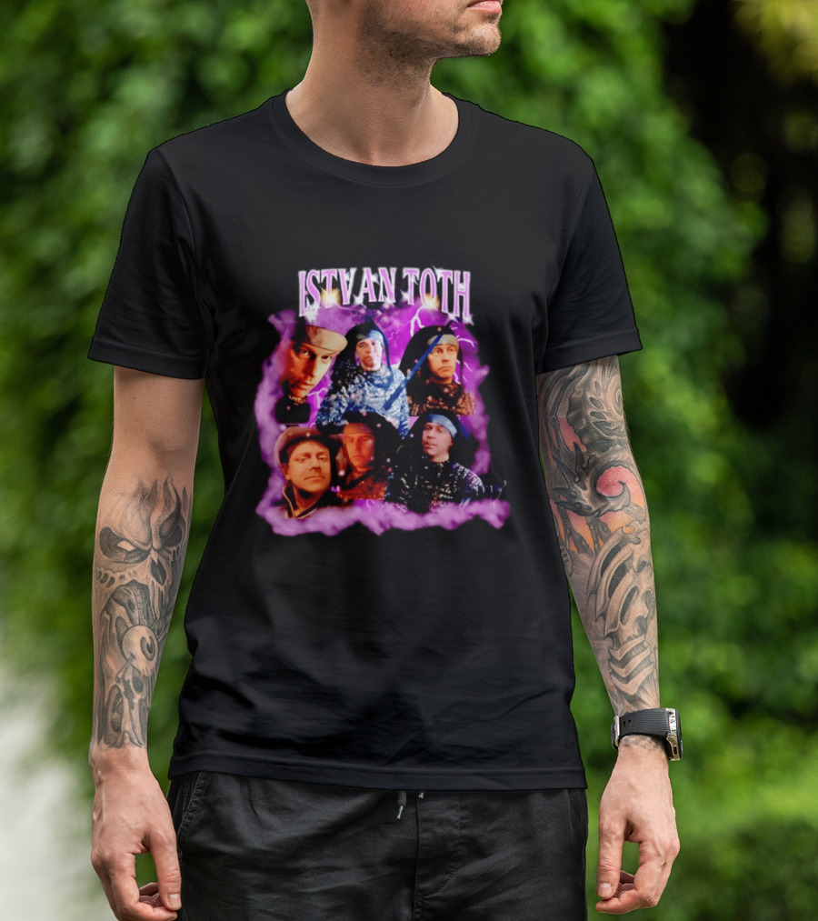 ISTVAN TOTH Lightning Expressions And Artistic Mood Collage T-Shirt