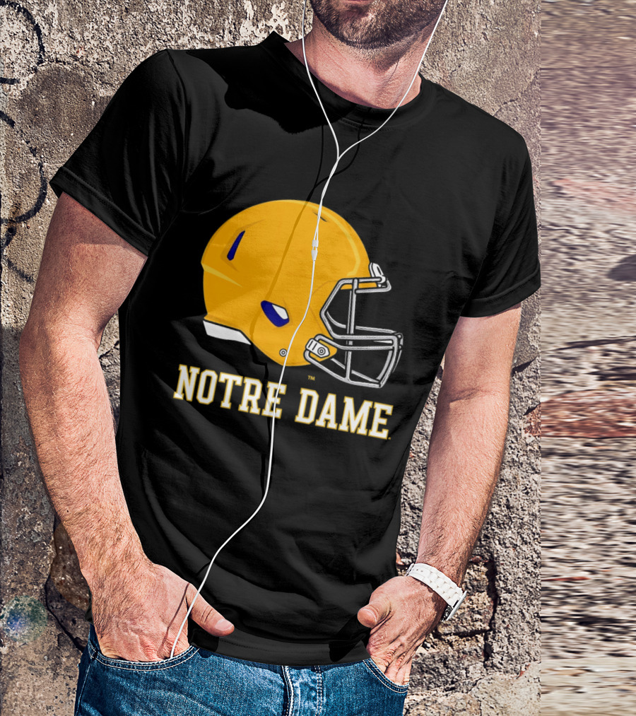 Notre Dame Fighting Irish Football Helmet T-Shirt