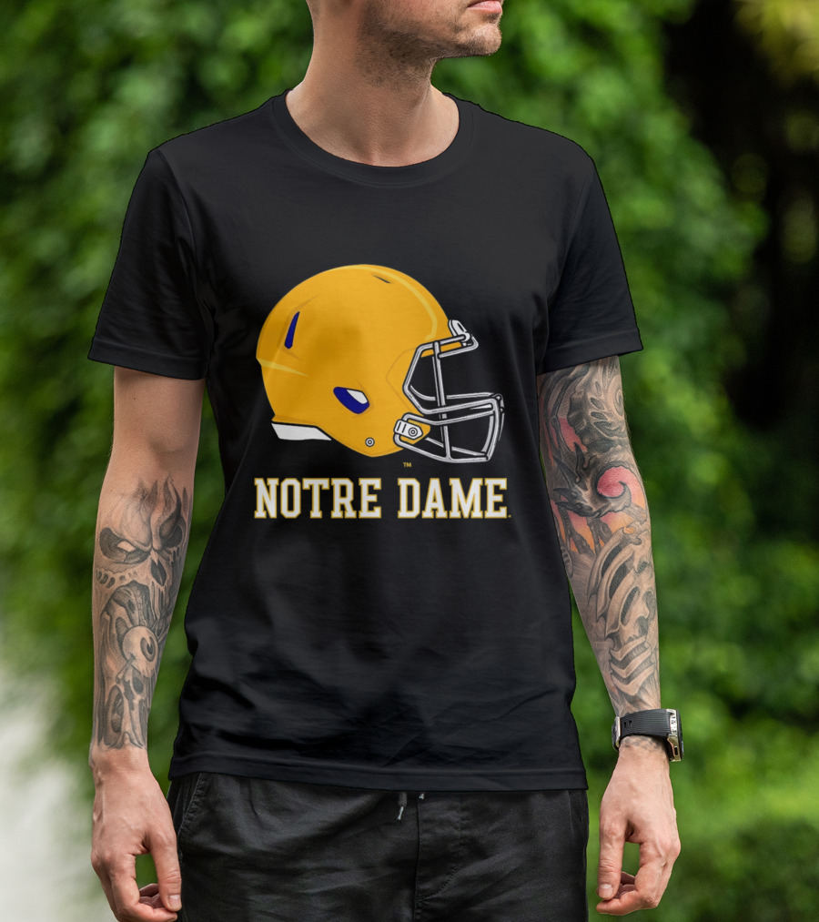 Notre Dame Fighting Irish Football Helmet T-Shirt