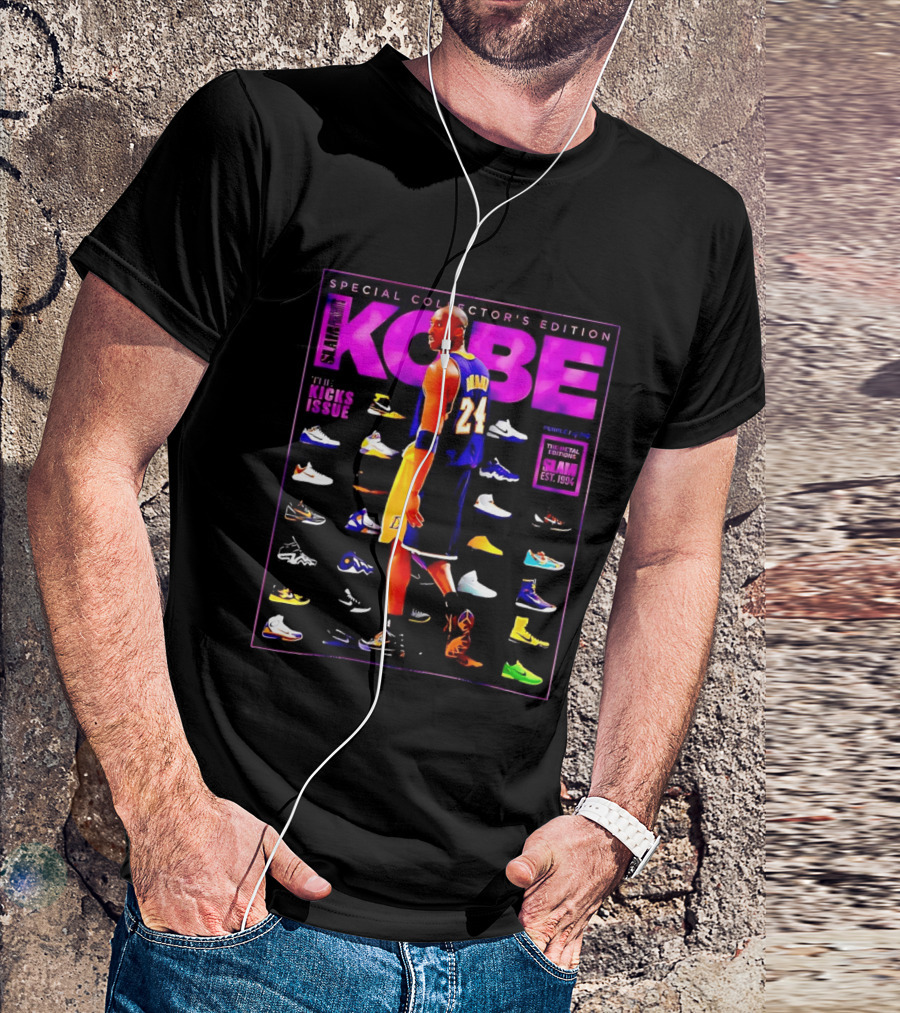 Kobe Bryant SLAM Special Collector's Edition The Kicks Issue Los Angeles Lakers 24 T-Shirt