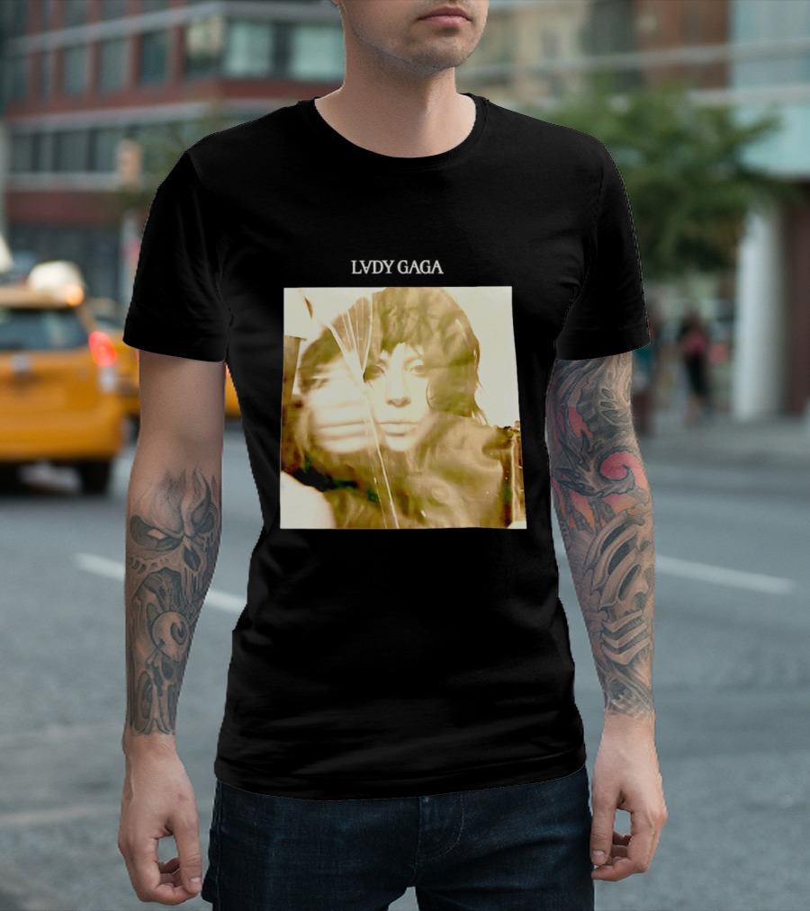 LADY GAGA LVDY Vintage Album Cover T-Shirt