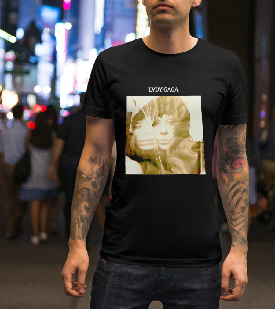 LADY GAGA LVDY Vintage Album Cover T-Shirt