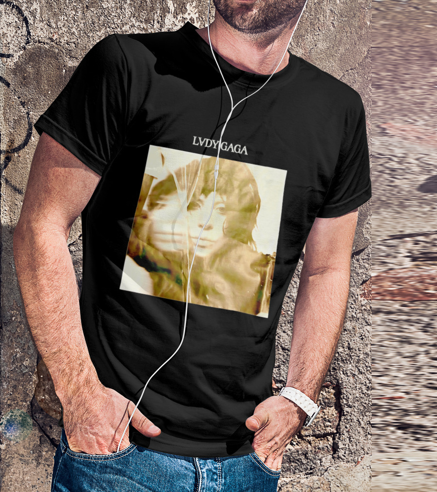 LADY GAGA LVDY Vintage Album Cover T-Shirt
