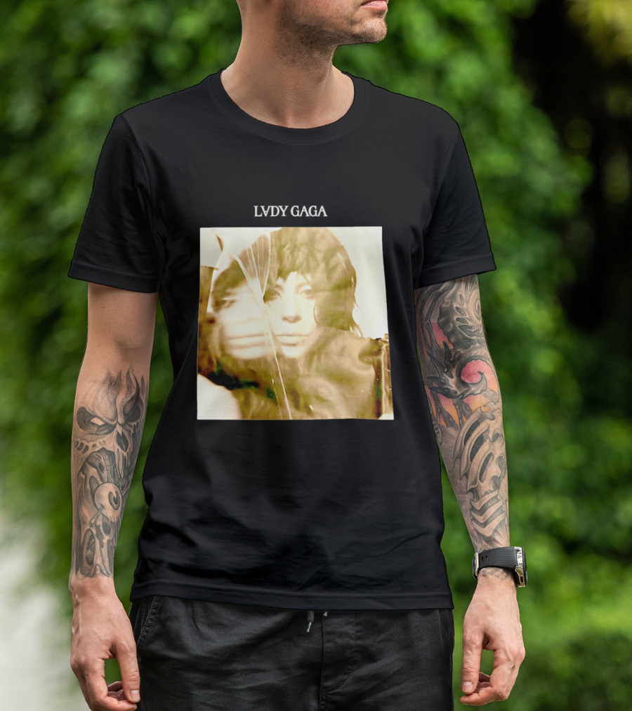 LADY GAGA LVDY Vintage Album Cover T-Shirt