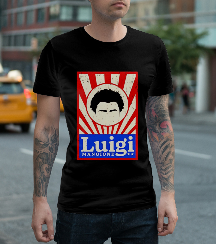 Luigi Mangione Red White Blue Campaign T-Shirt