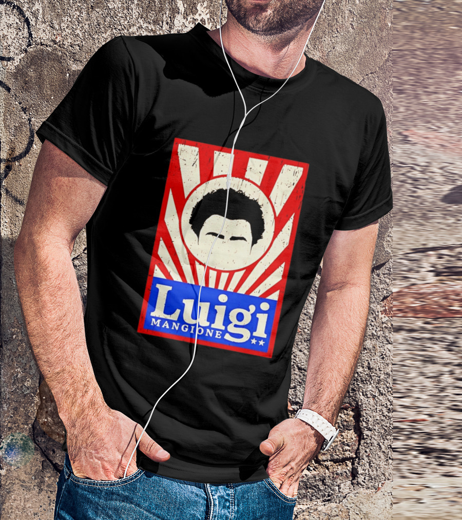 Luigi Mangione Red White Blue Campaign T-Shirt