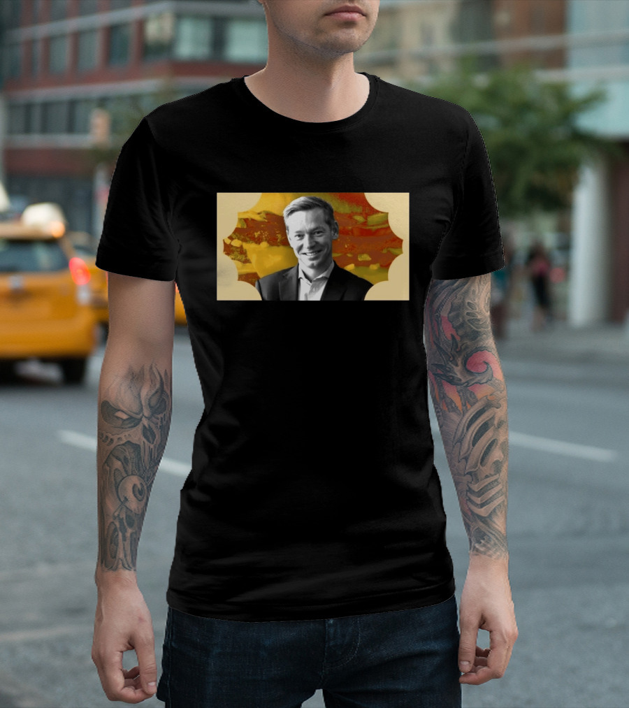 McDonald's CEO Chris Kempczinski Portrait Golden Arch T-Shirt