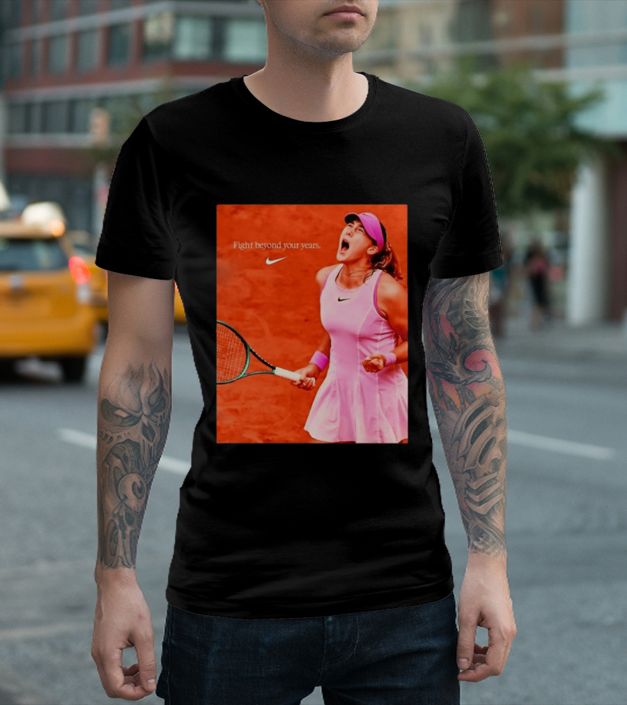 Mirra Andreeva Nike Fight Beyond Your Years Tennis Motivation T-Shirt