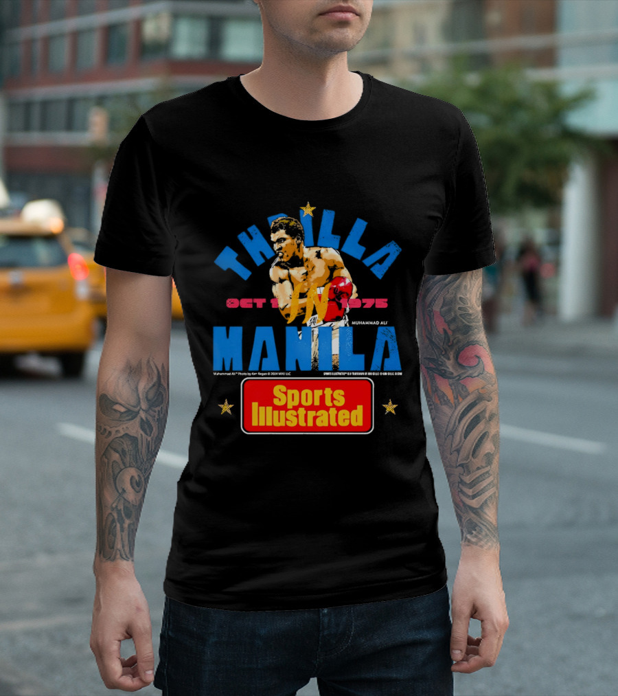 Thrilla In Manila Muhammad Ali Sports Illustrated October 1 1975 T-Shirt