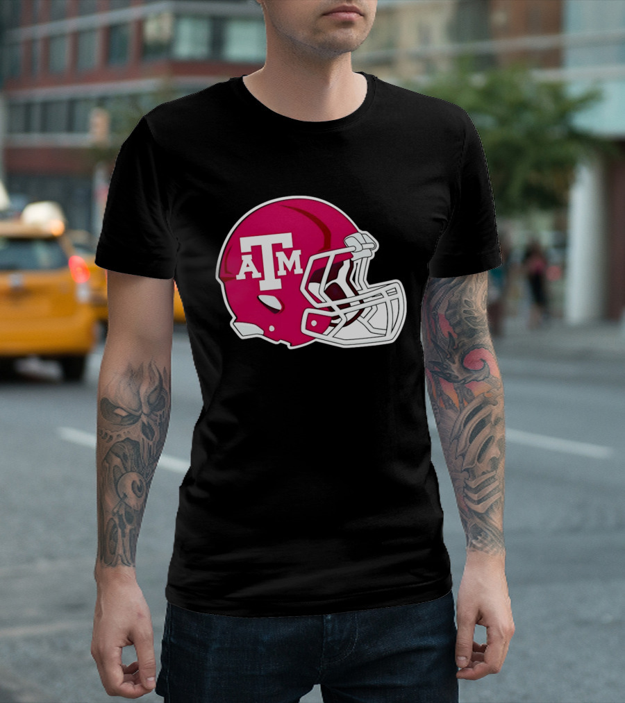 Texas A&M Aggies Football Helmet Fan Gear T-Shirt