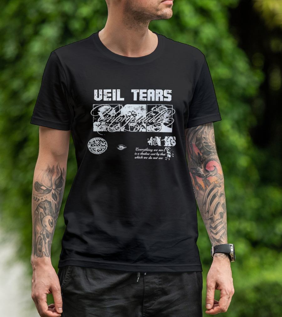 Veil Tears Unforgettable Everything We See Is A Shadow Cast By That Which We Do Not See T-Shirt