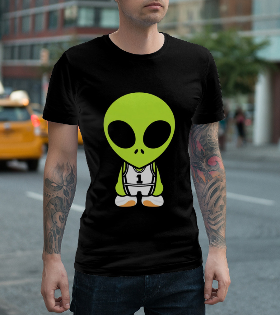 Victor Wembanyama San Antonio Spurs NBA Alien Player Number 1 Basketball T-Shirt