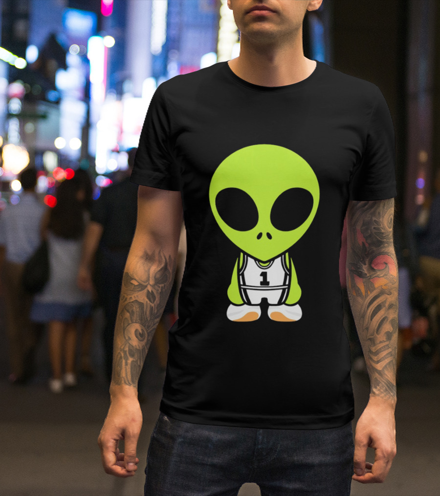 Victor Wembanyama San Antonio Spurs NBA Alien Player Number 1 Basketball T-Shirt