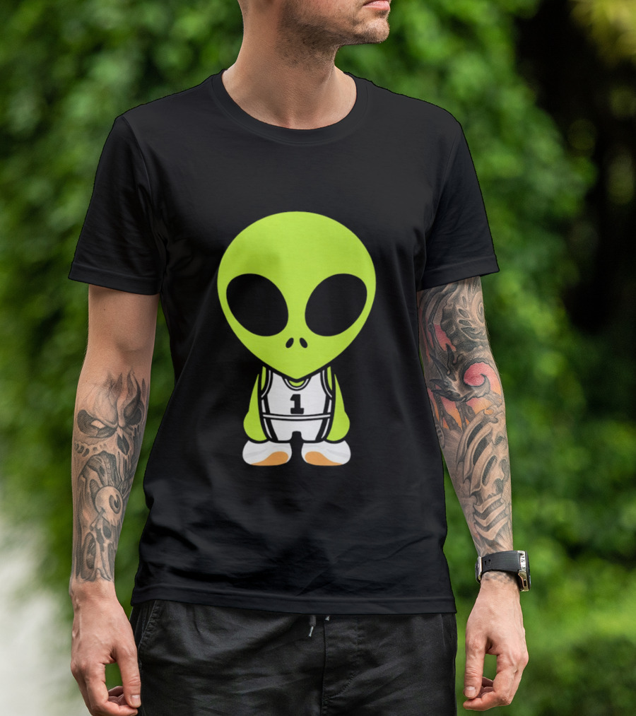 Victor Wembanyama San Antonio Spurs NBA Alien Player Number 1 Basketball T-Shirt