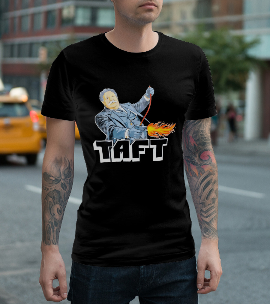 William Howard Taft Wild West Gunfire Embrace T-Shirt