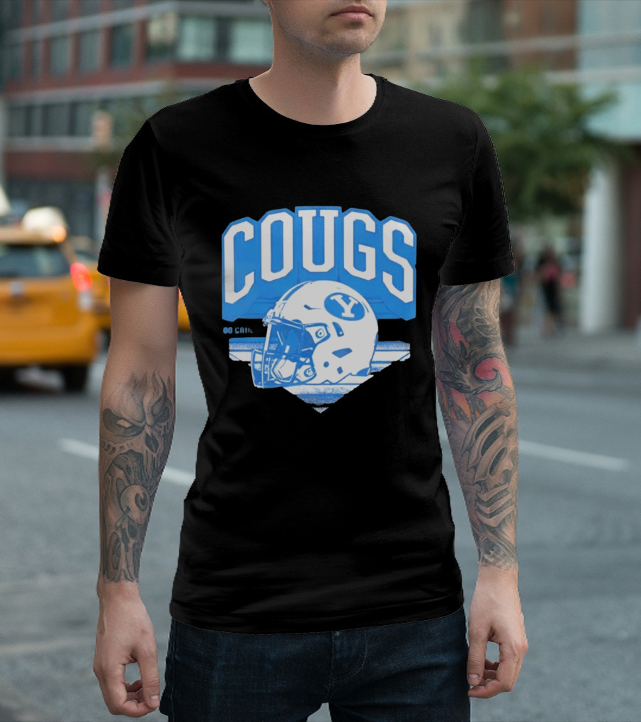 BYU Cougars Football Helmet Gameday Spirit T-Shirt