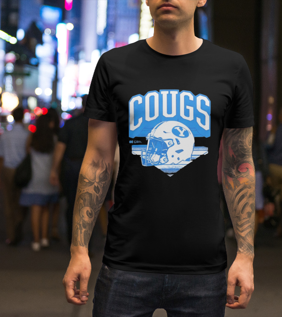 BYU Cougars Football Helmet Gameday Spirit T-Shirt