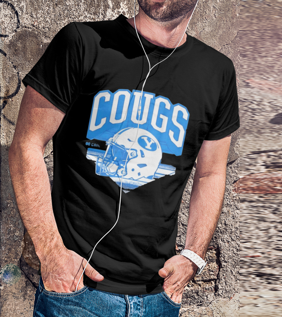 BYU Cougars Football Helmet Gameday Spirit T-Shirt