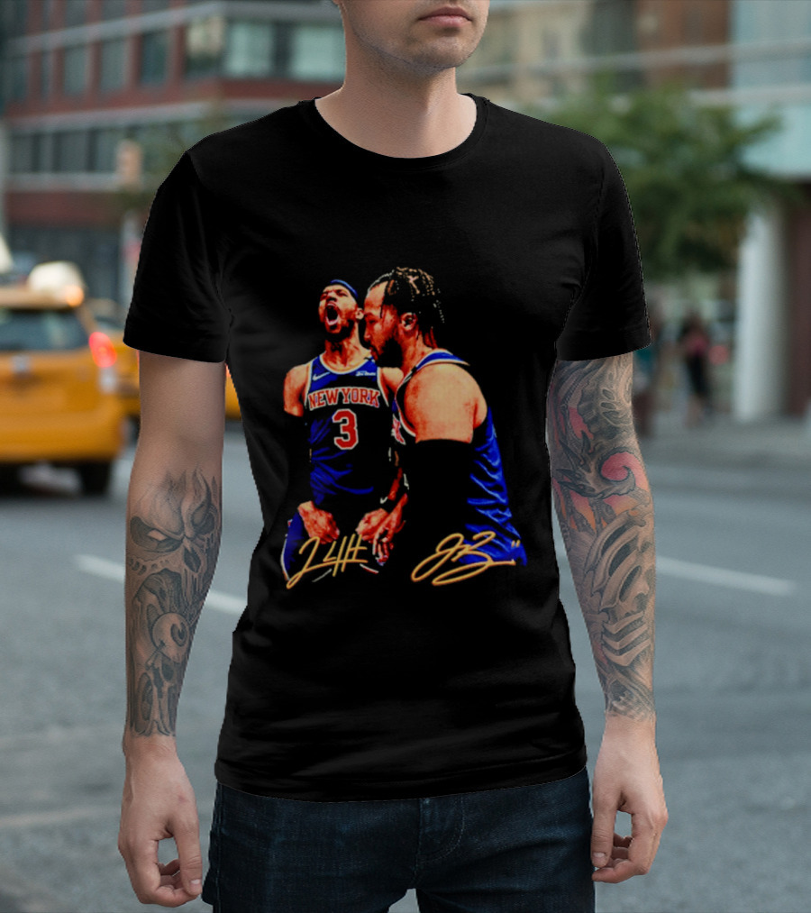 New York Knicks Jalen Brunson Josh Hart 3 11 Signature T-Shirt