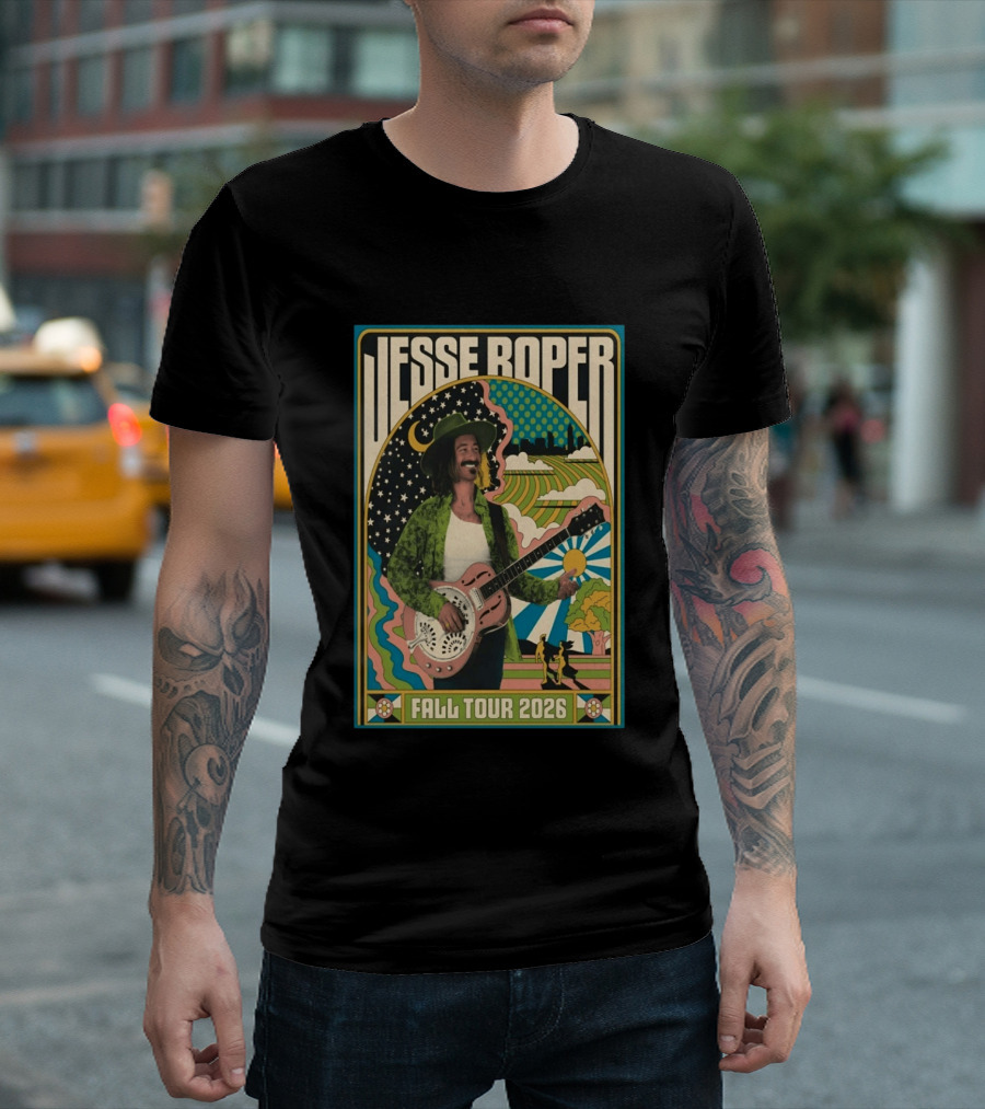 Jesse Roper Fall Tour 2026 Retro Psychedelic Music T-Shirt