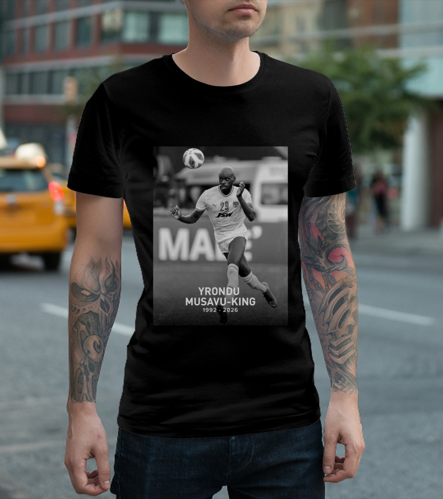 Yrondu Musavu King 29 JSW 1992 2026 Soccer Player T-Shirt