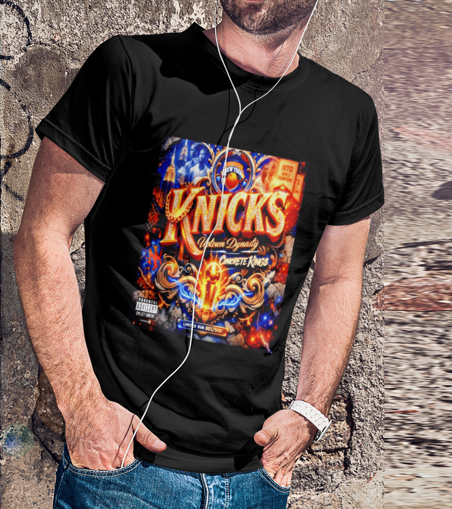 New York Knicks Uptown Dynasty Concrete Kings 1970 World Champions Limited Run T-Shirt