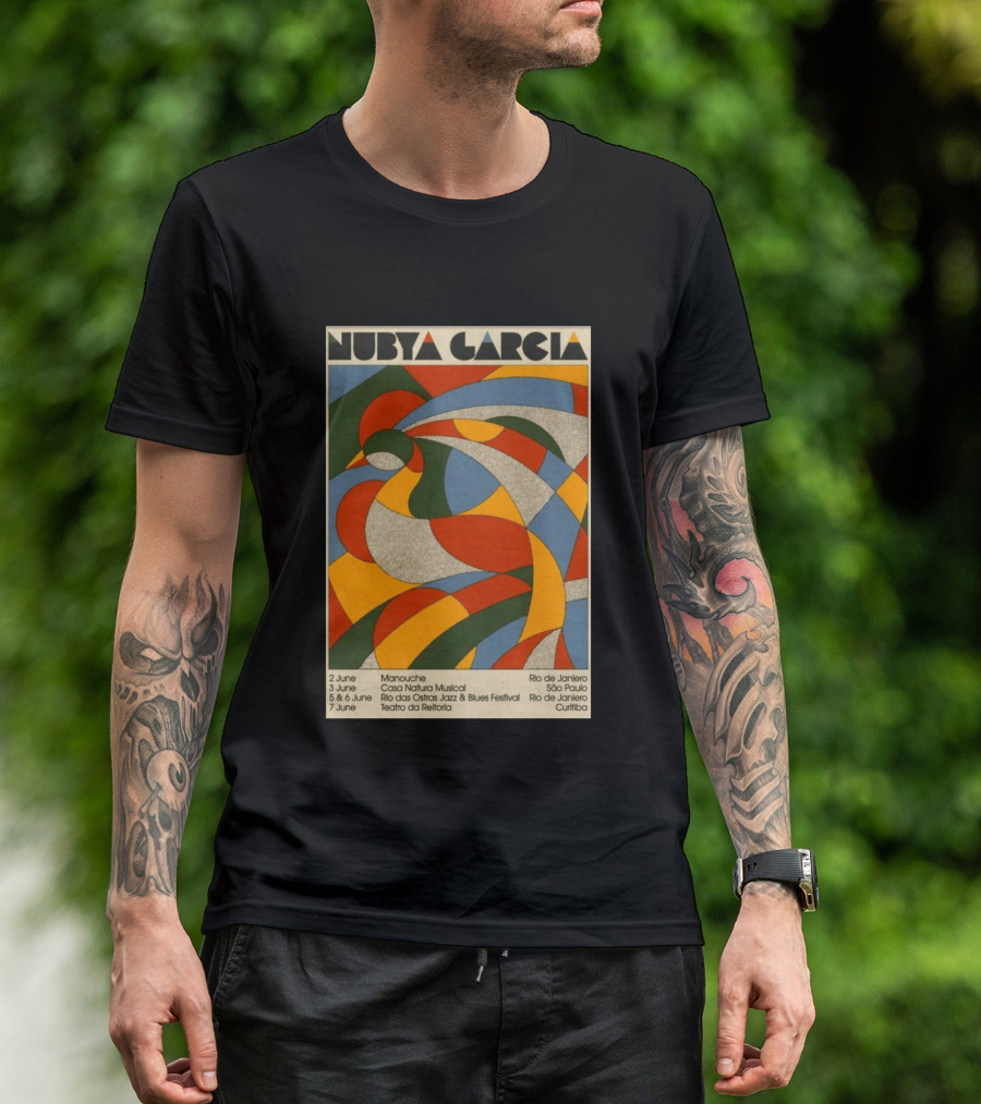 Nubya Garcia 2026 Brazil Tour Manouche Jazz Blues Festival Rio São Paulo Curitiba T-Shirt